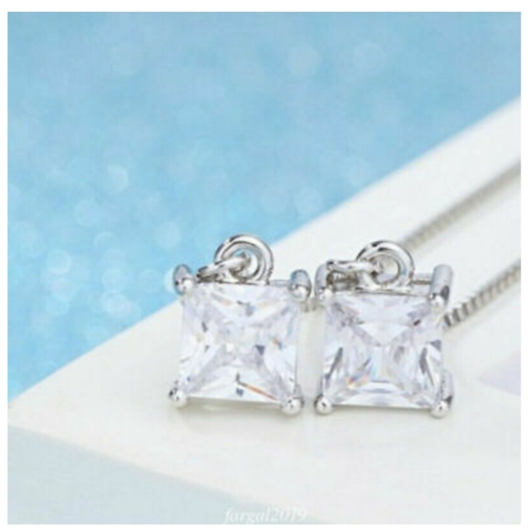 925 SILVER THREADER DANGLE EARRINGS - Picture 6 of 6